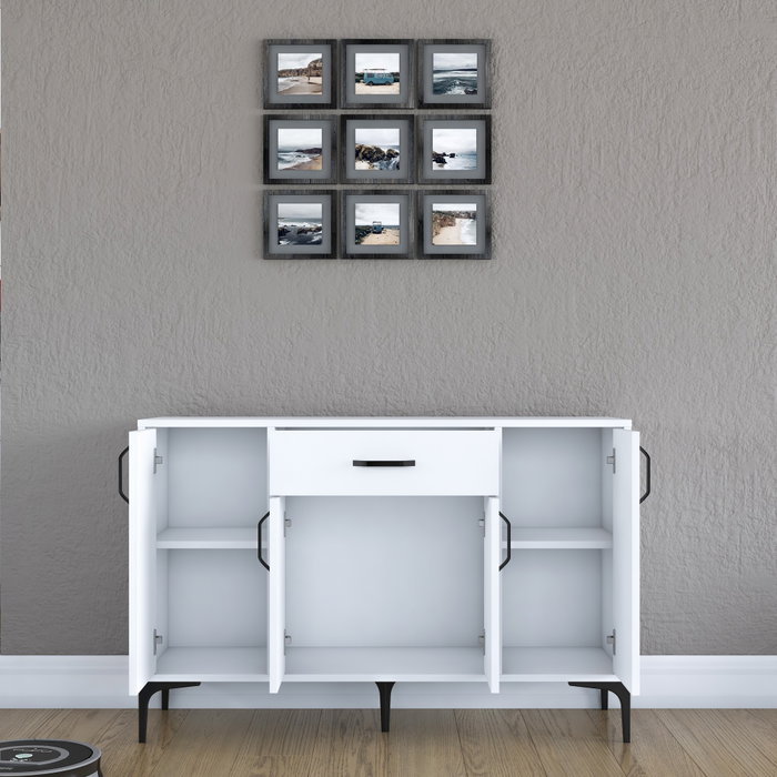 Hanah Home Gabinete Multipropósito Blanco JE136 - 3144 Hanah Home Gabinete Multipropósito Blanco JE136 - 3144